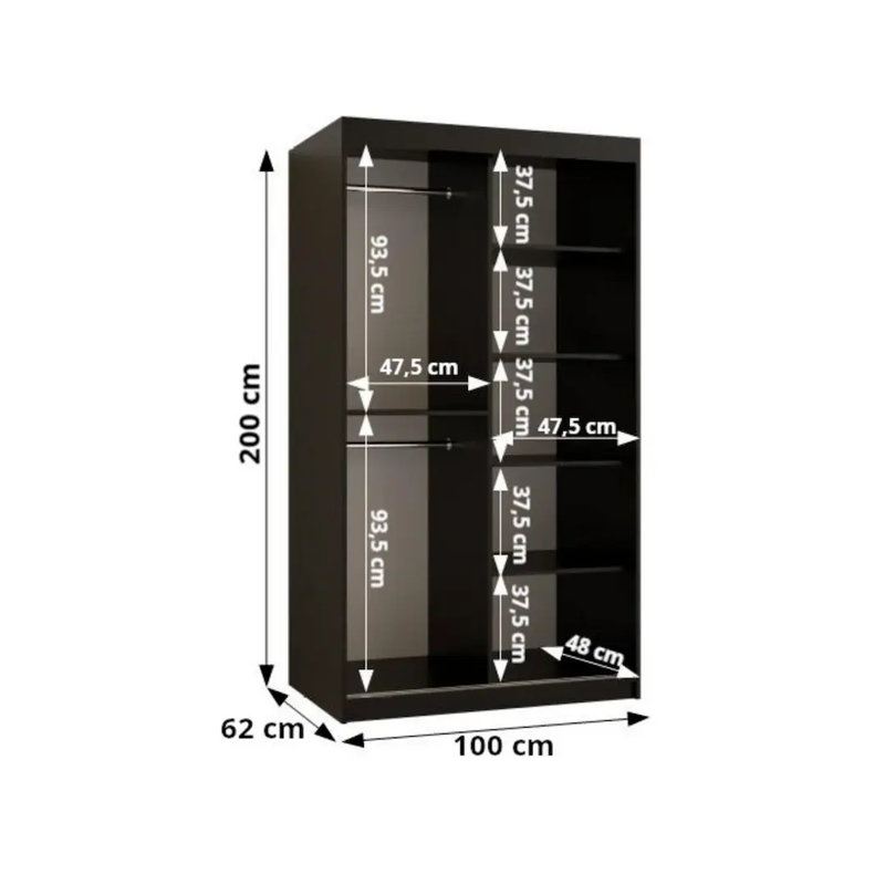 Charolotte 2 Door Wardrobe
