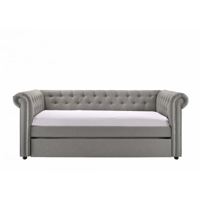 Daybed with Built-in pull-out Trundle Bed