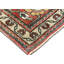 Tapis unique en laine noué à la main des années 1960 de 5 pi 4 po x 9 pi 4 po en rouge / brun