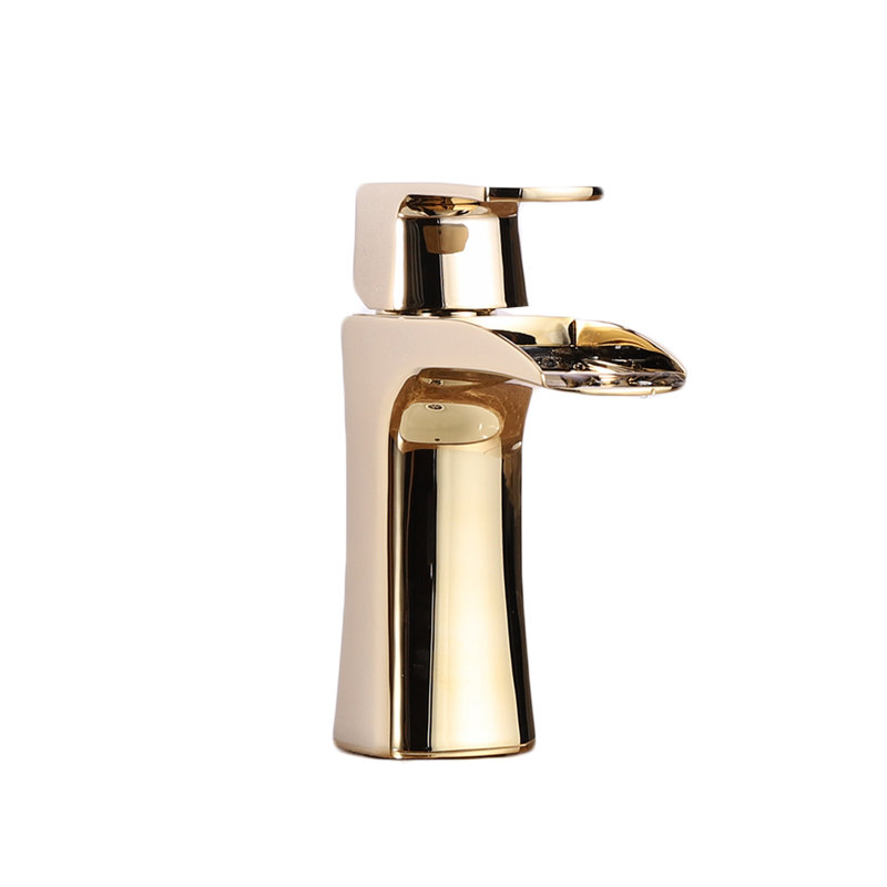 Robinet pour salle de bain à un trou, Or
