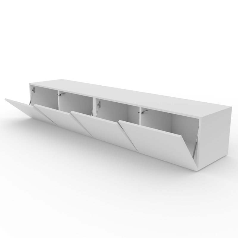 Alixton TV Stand for TVs up to 88", White