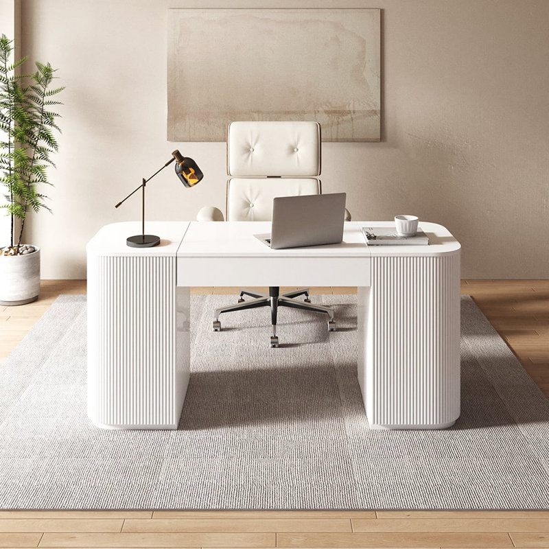 59.8" Computer Desk with Lift Top,Space Saving Office Desk with Cabinet Storage and Shelves, Study Writing Desk with Lifting Mechanism