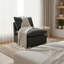 Chaise d'appoint modulaire en chenille 28,7 po, chaise longue sans accoudoirs pour salon-1993170825