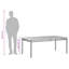 Swarthmore Metal Outdoor Dining Table , cm W cm D-120285327-120285324