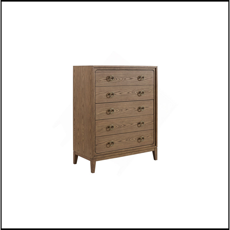 Commode 5 tiroirs au fini latté