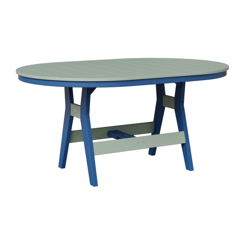 Table de salle à manger de Berlin, Bleu pacifique, Écume de mer, écume de mer