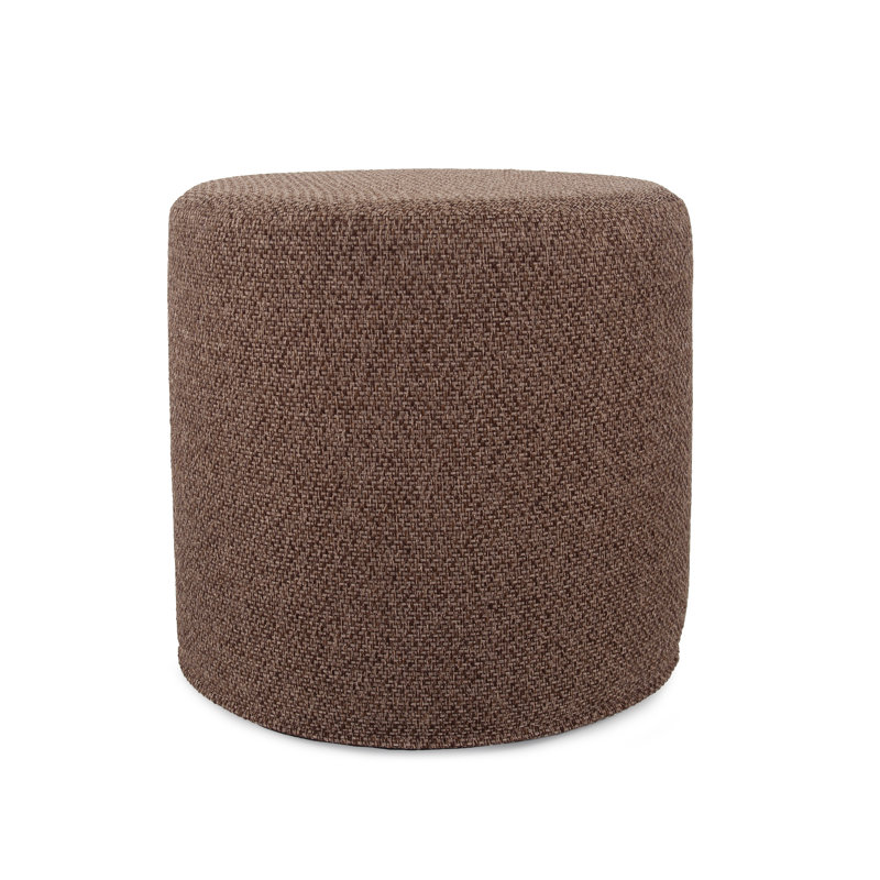 Ashlay Upholstered Ottoman, Chocolate 100% Polyester