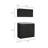Cabinet Set, Two Shelves Black