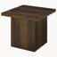Table de bout en pin foncé