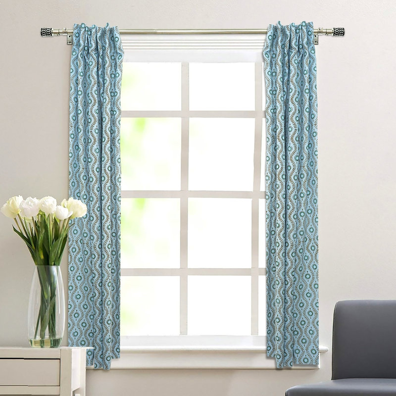 Rideau à panneau plat non doublé en lin de couleur bleu clair tissé à la main et tissé à la main pour le salon et la chambre à coucher, rideaux et rideaux en lin Boho Farmhouse