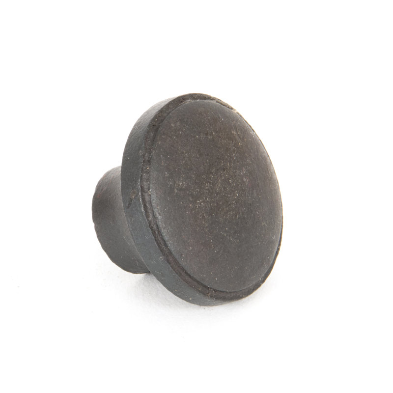 Ribbed 32mm Diameter Mushroom Knob, Beeswax