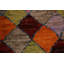 Tapis oriental à motif géométrique en laine à motif treillis 7 x 10
