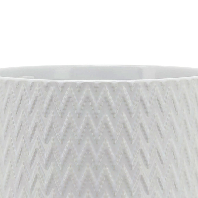 Petit pot de fleurs avec jardinière, H 10 po x l 8 po x P 8 po