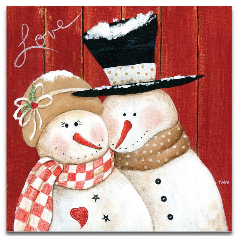 « frosty love », peinture, H 32 po x l 32 po x P 1,5 po, Toile tendue