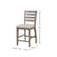 Tabouret de comptoir avec dossier échelle (ensemble de 2)