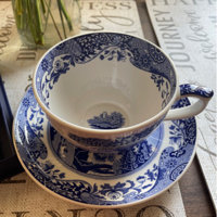 Blue Italian Jumbo Cup & Saucer – Cassandra's Kitchen