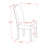9 Piece Kitchen Table Set Includes a Rectangle Dining Table with Butterfly Leaf and 8 Dark Shitake Linen Fabric Padded Chairs, Linen White-77487608-25805892-77487607