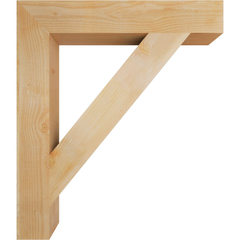 Support de bloc traditionnel, H 44 po x l 6 po x P 38 po, Douglas (sciage brut)