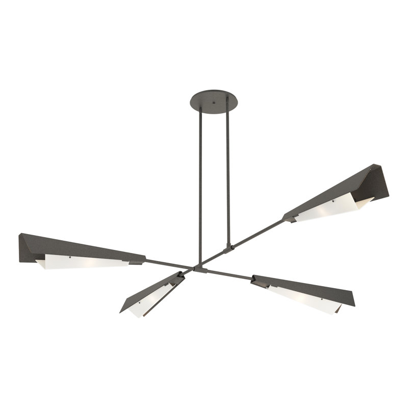 Vertex 4 - Light Sputnik Novelty Chandelier, Natural Iron, Natural Iron