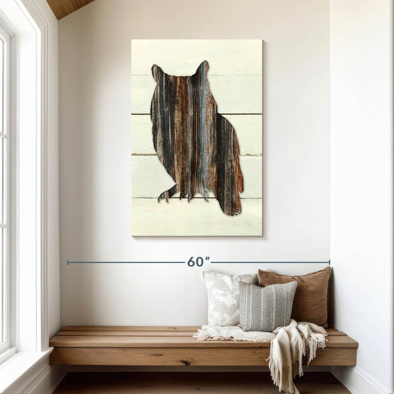 Brampt Woodland Owl, 45" H x 30" W