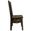 Chaise d'appoint Kishea Collection Live Edge, teinture jacobine et laque transparente-1776802457