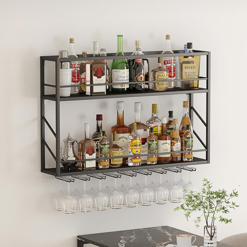 Metal Bar Rack And Glass Rack