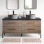 Norvell 60'' Double Bathroom Vanity with Stone Top