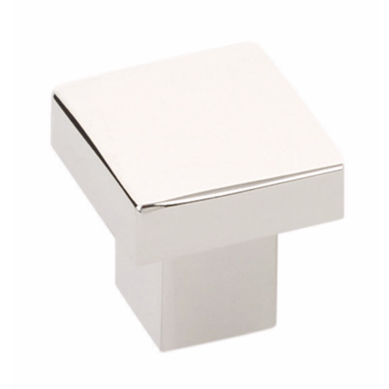 Hunter Square Knob, Polished Nickel