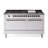ILVE Nostalgie II Series 60 inch Dual Fuel Range with 9 Sealed Burners, Griddle (Solid Door)-99299093-99299082