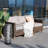 Girtie 77'' Wide Wicker Patio Sofa with Cushions