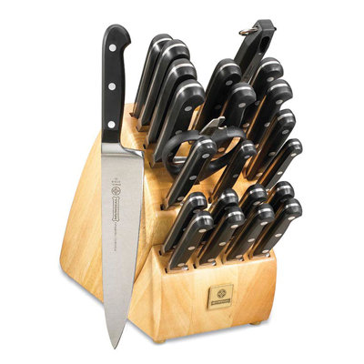 Mundial 5100 Series 24 Piece High Carbon Stainless Steel Knife Block Set