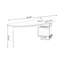 Bureau 2 tiroirs rouge + noir + bois franc incurvé + acier Barenia + acier + acrylique-1954360275-1954360286