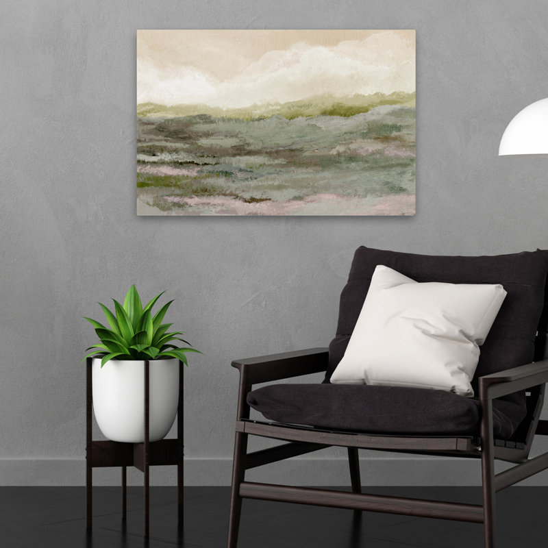 Moody Sky - paysage, peinture à l'huile impressionniste, H 16 po x l 24 po