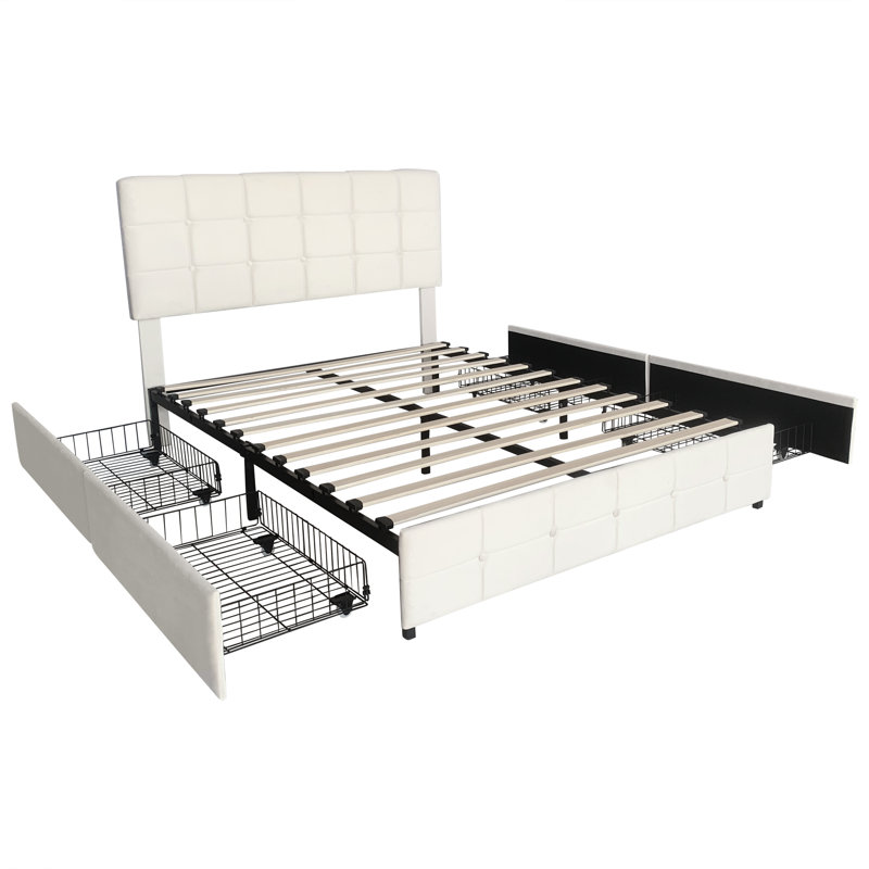 Storage Bed, Beige