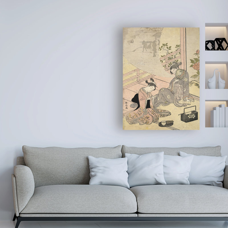 Reproduction d’art sur toile, "courante rêveuse" par Suzuki Harunob