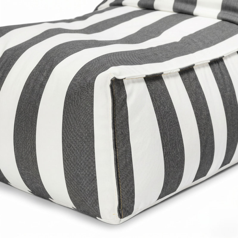 Ensemble de fauteuil à billes avec repose-pieds assorti Santorin, Charcoal