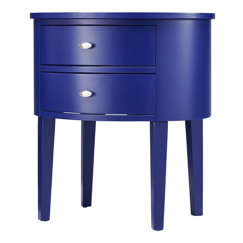Zaheed 2 - Drawer End Table, Twilight Blue