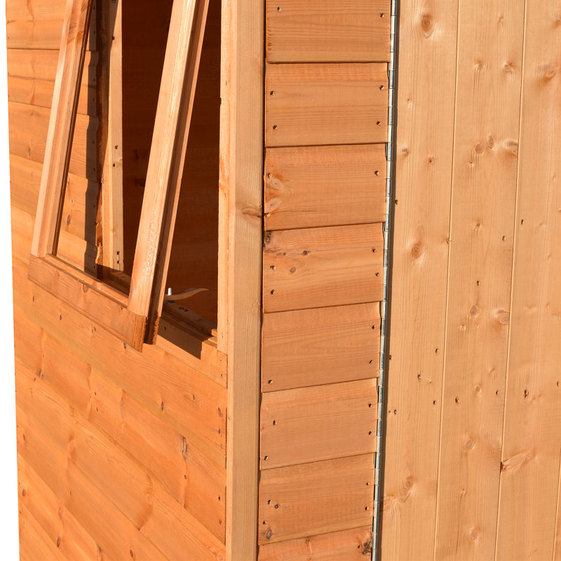 Lewis 6 ft. W x 4 ft. D Double Door Garden Shed
