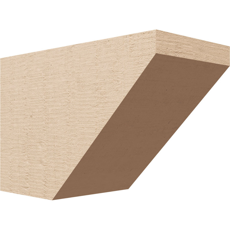 Queue de chevron Concord Woodgrain TimberThane, brun clair apprêté, H 9 po x l 15 po x P 11 po