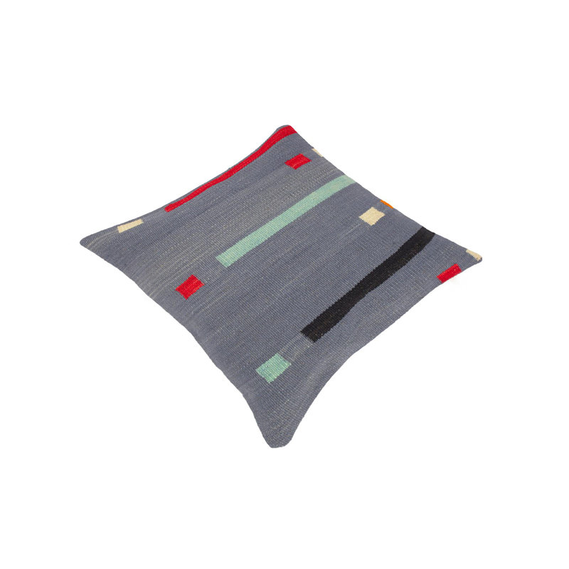 Throw Pillow, 19" x 19", Red/Green/Black