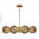 Lincoln 5-Light Pendant in Distressed Gold and Bronze by Breegan Jane