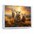 White Floater Framed