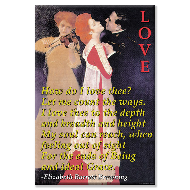 Comment dois-je m’aimer ? browning par elizabeth barrett-impression de publicités non encadrées