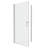 Universal Pivot Shower Door - 1 3/8" Adjustable, 1/4" Tempered Glass, Polished , Quality #304 Stainless Steel Handle, Wall Channel, 36000 Open & Close Tests, Easy Install, Smooth System, Leakage With-121016765
