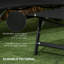 Chaise longue pour l'extérieur, chaise longue avec roulettes 2 pièces, chaise de bronzage avec 5 positions réglables, cour, piscine, noir
