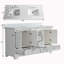 Meuble-lavabo double autoportant de 60 po avec pierre artificielle entièrement assemblé-1098313343