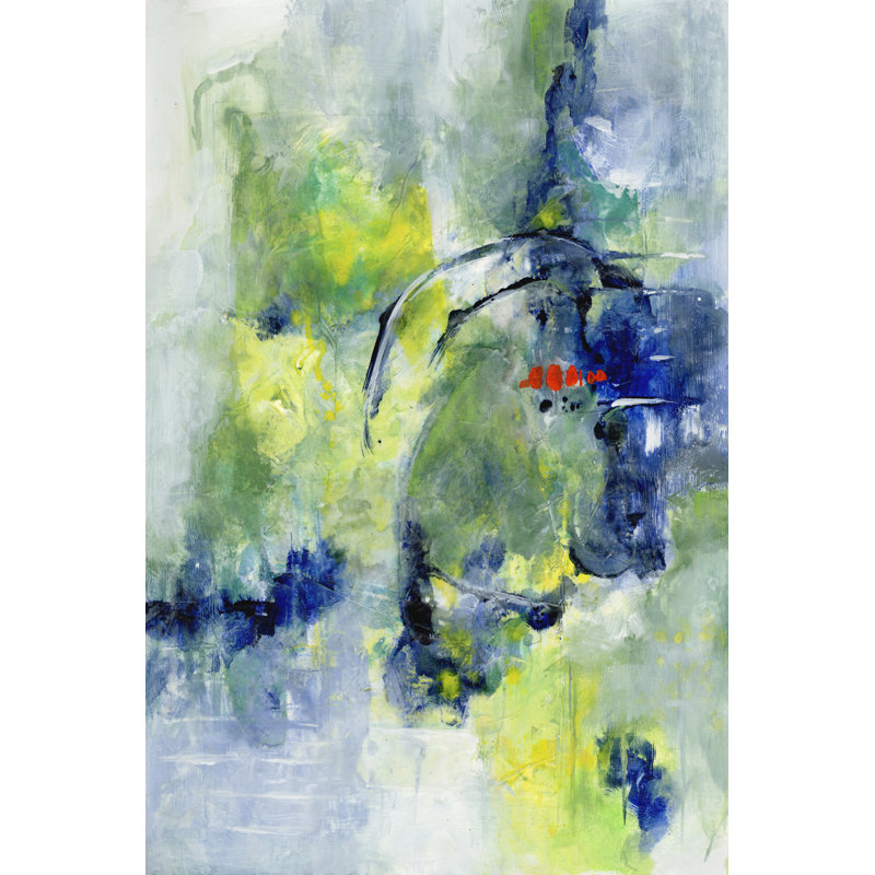 Springtime Abstract I - Wrapped Canvas Painting, 30 cm H x 20 cm W, Wrapped Canvas