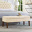 Banc capitonné avec rangement et garniture cloutée-1313429762