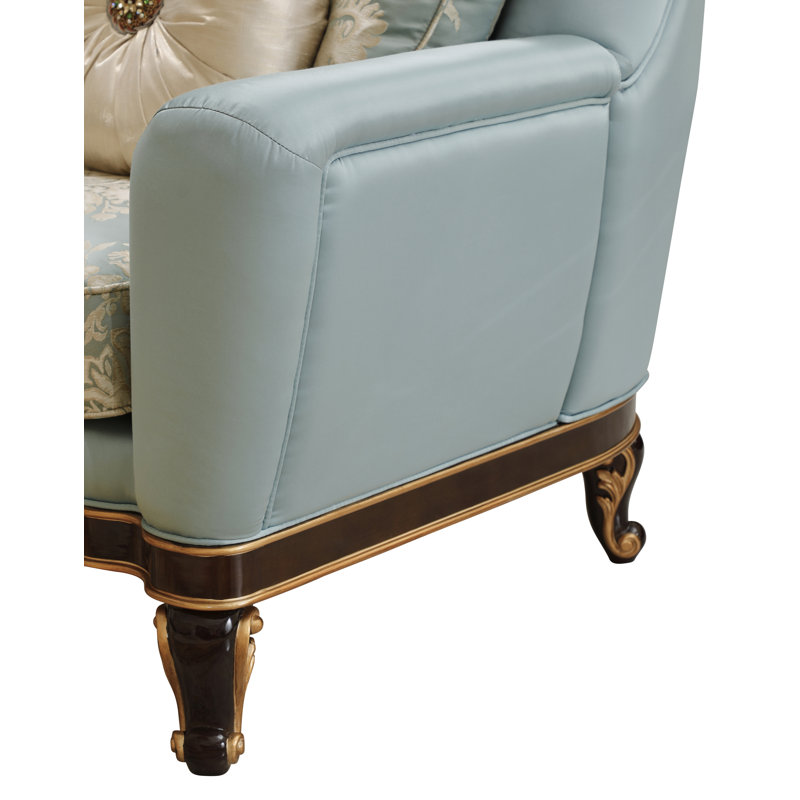 Abbacchio 5-piece Sofa Set, Blue and White