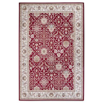 Kollektion 1767 Machine Woven Red cream Rug